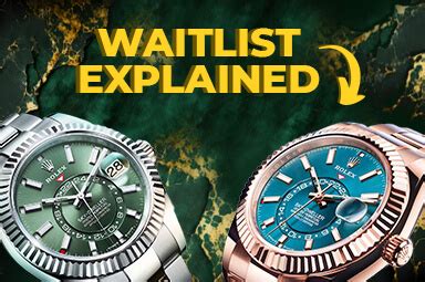 how long do i have to wait for a rolex|rolex datejust waitlist.